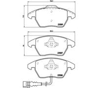 Pastillas de freno P 85 075 BREMBO para VW SEAT SKODA SPYKER AUDI