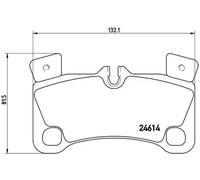 Pastillas de freno P 85 103 BREMBO para AUDI VW PORSCHE