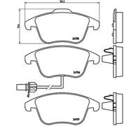Pastillas de freno P 85 113X BREMBO para AUDI A5 A5 Sportback A5 Descapotable