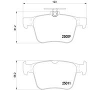 Pastillas de freno P 85 124 BREMBO para VW AUDI SKODA SEAT CUPRA