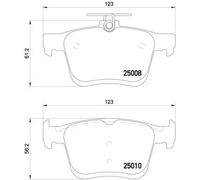 Brembo P 85 125 - Pastillas de Frenos
