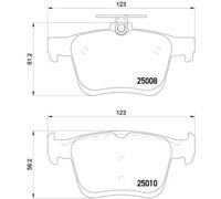 Pastillas de freno P 85 125 BREMBO para VW SEAT AUDI SKODA CUPRA