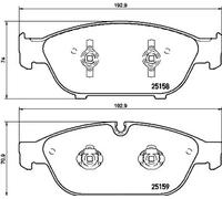 Pastillas de freno P 85 127 BREMBO para AUDI A6 C7 A8 D4 A7 Sportback