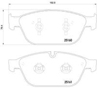 Pastillas de freno P 85 128 BREMBO para AUDI A8 D4 Q5 Q5 Van