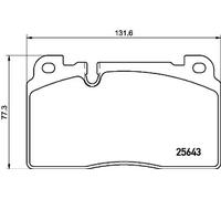 BREMBO Juego de 4 pastillas de freno para AUDI: Q5, SQ5 (Ref: P 85 133)