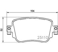 Pastillas de freno P 85 140 BREMBO para AUDI SEAT VW SKODA