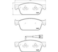 Pastillas de freno P 85 141 BREMBO para VW TRANSPORTER T5 Autobús MULTIVAN T5