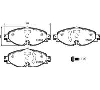 Pastillas de freno P 85 147 BREMBO para VW AUDI SEAT SKODA FORD