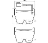 Pastillas de freno P 85 152X BREMBO para AUDI Q3 TT TT Roadster A3 Sportback