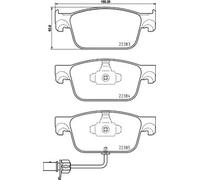 Pastillas de freno P 85 153 BREMBO para AUDI A4 B9 A4 B9 Avant A4 Allroad B9 A5