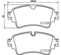 Pastillas de freno P 85 154 BREMBO para AUDI VW