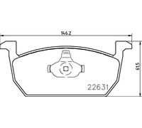 Pastillas de freno P 85 167 BREMBO para SEAT VW AUDI SKODA
