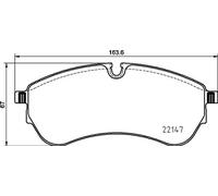 Pastillas de freno P 85 169 BREMBO para VW MAN