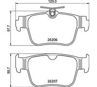 Pastillas de freno P 85 184 BREMBO para VW SKODA AUDI SEAT CUPRA FORD