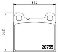Pastillas de freno P 86 002 BREMBO para VOLVO 240 260 240 Kombi 740 760 940 960