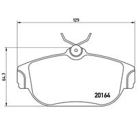 Pastillas de freno P 86 007 BREMBO para VOLVO 740 760 740 Kombi 760 Kombi 940