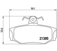 BREMBO P 86 009 Juego de pastillas de freno