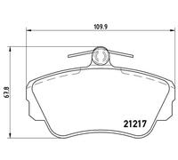 BREMBO P 86 010 Juego de pastillas de freno
