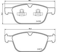 Juego de pastillas de freno BREMBO P 86 023, delante