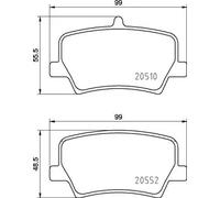 BREMBO P 86 032 Juego de pastillas de freno