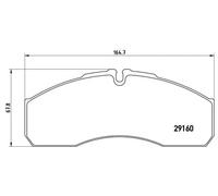 Pastillas de freno P A6 022 BREMBO para RENAULT TRUCKS IVECO NISSAN RENAULT
