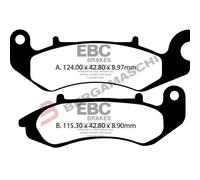 PASTILLAS DE FRENO PARA BENELLI TNT 125 EBC FA711 125/135 17>28 WORX 17>18