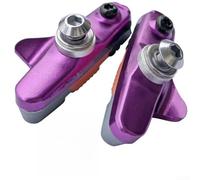 Pastillas de freno para bicicleta de carretera C construidas con marco de aleación de aluminio morado y fórmula de goma de freno para todas las condiciones
