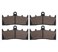 pastillas de freno Para Kawasaki VN1500 VN 1500 Para Vulcan Mean Streak P1 P2 2002-2004 VN1600 1600 Pastillas De Freno Delanteras Y Traseras Repuesto(2 Pairs Front Pads)