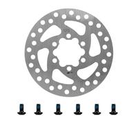 Pastillas de freno para scooters Rotor de disco de freno de 120 mm for scooter eléctrico compatible con NIU KQi3/KQi3 MAX/PRO KQi3 Sport Freno de disco de acero inoxidable con 6 piezas de tornillos pa