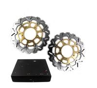 pastillas de freno Para SUZUKI GSXR GSX R 1000 2005 2006 2007 2008 GSXR1000 K7 K8 Rotor Freno Flotante Disco CNC Almohadilla Delantero(2 Pieces Gold)