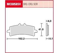 Pastillas de freno Race de carbono serie Crq Trw BMW Ducati Mv-agusta Triumph...