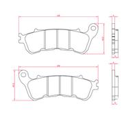 PASTILLAS DE FRENO RMS SINTERIZADAS PARA SCOOTER HONDA SH 300
