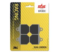 Pastillas de freno SBS 843DC de compuesto Dual Carbono