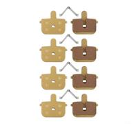 Pastillas de freno semimetálicas para Kugoo G-booster E-scooter, 4 pares de almohadillas de disco de alta temperatura para calibradores Tongli Forever, diseño ligero de 29,5 x 29 mm (metal completo)