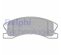 Pastillas de freno semimetálico LP1906 DELPHI para JEEP GRAND CHEROKEE II