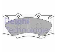 Pastillas de freno semimetálico LP2244 DELPHI para TOYOTA HILUX VII Pick-up