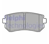 Juego de pastillas de freno DELPHI LP2303, atrás