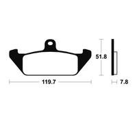 Pastillas de freno tecnium ma94 organicas para moto repuestos accesorios piezas