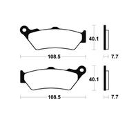 Pastillas de freno tecnium mo174 sinterizadas para moto repuestos accesorios