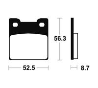 Pastillas de freno tecnium mr201 sinterizadas para moto repuestos accesorios