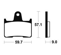 Pastillas de freno tecnium mr265 sinterizadas para moto repuestos accesorios