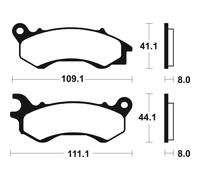 Pastillas de freno tecnium mss373 sinterizadas para moto repuestos accesorios