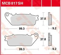 Pastillas de freno traseras sinterizadas serie Sh Trw Honda Cb 1000/vfr 1200-800