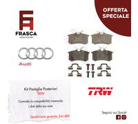 Pastillas de freno traseras TRW Audi A1 Sportback 8X1 8XK 2.0 TDI 1.4 1.2 TFSI