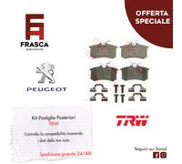 TRW GDB1330 Pastillas de Freno Juego de 4 para Seat Ibiza III (6L1) 2002-2009 Eje Trasero y otros vehículos