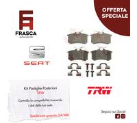 Pastillas de freno traseras TRW Seat Ibiza II III IV SportCoupe 1.2 TSi 1.4 TDI