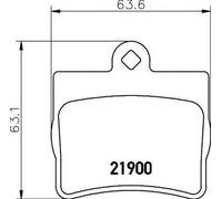 Pastillas de Freno Trasero Mercedes Clase C W202 C180 C200 C220 C250 D