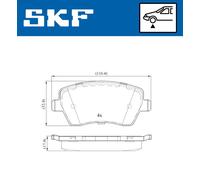 SKF VKBP 80003 Juego de pastillas de freno