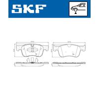 SKF VKBP 80086 Juego de pastillas de freno