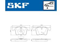 SKF VKBP 80103 Juego de pastillas de freno